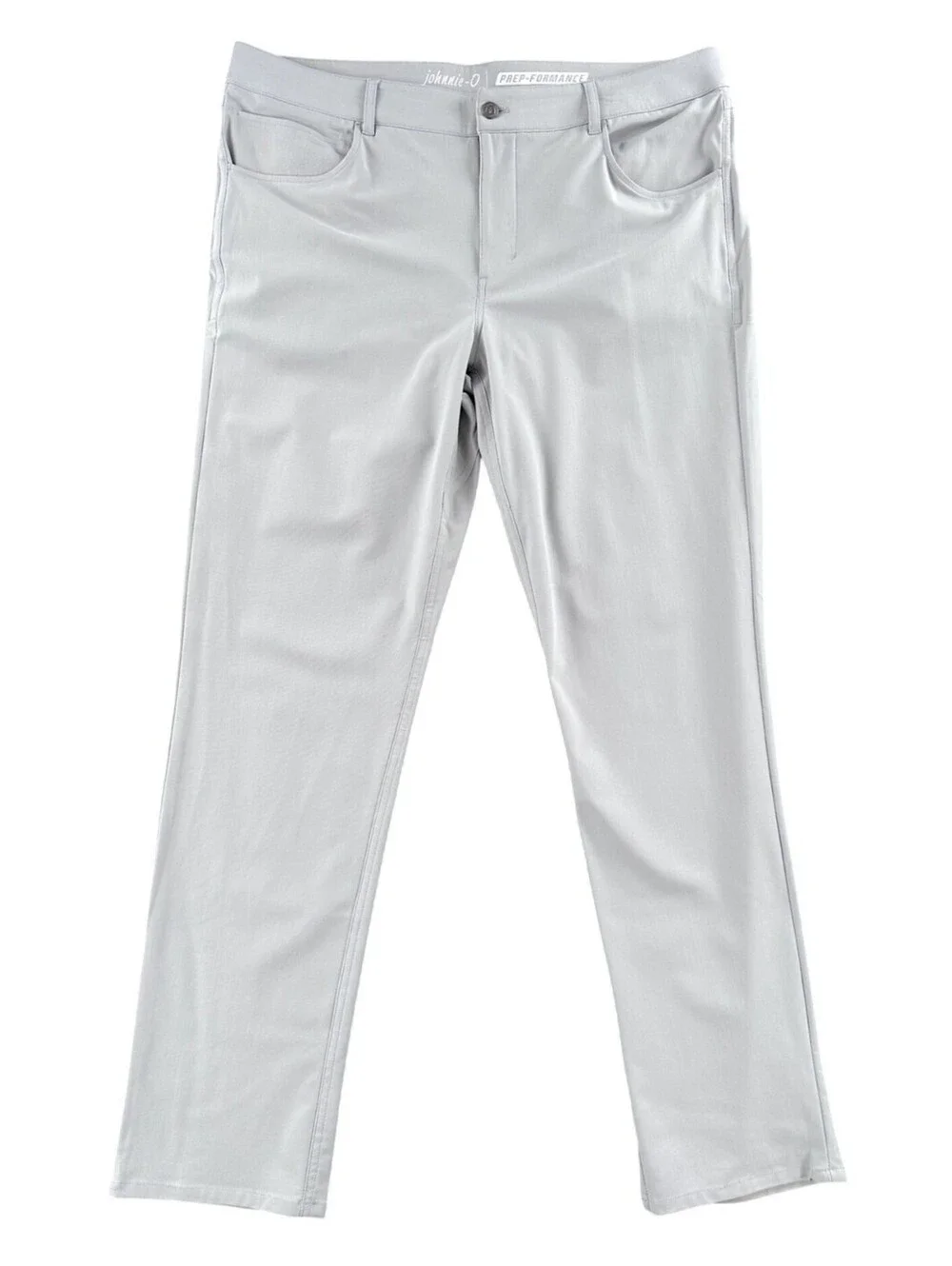 Johnnie-O Cross Country Prep-Formance Light Gray Pants 38 x 33